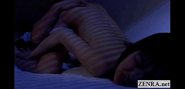  Subtitled uncensored nocturnal Japan schoolgirl rimjob